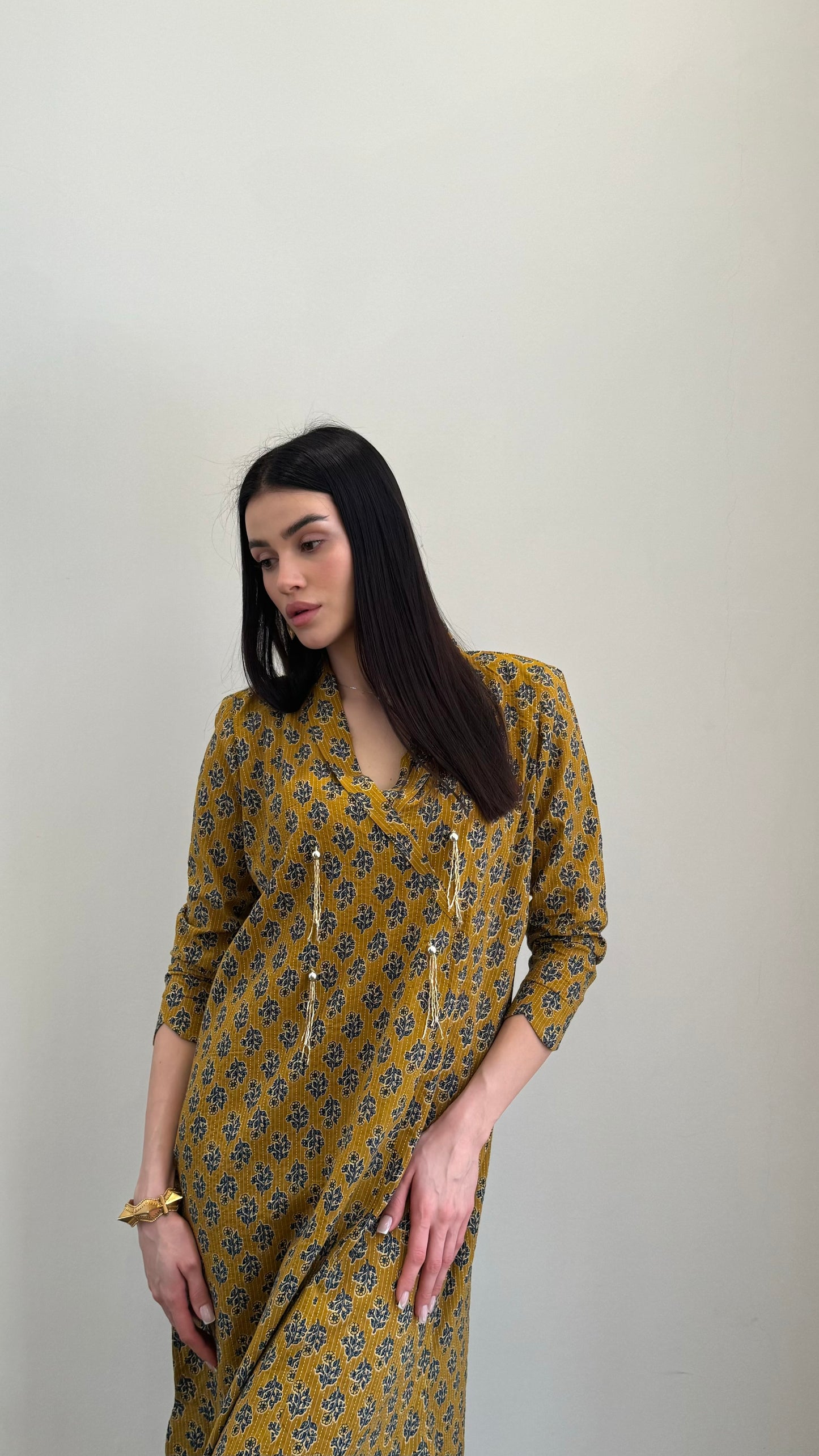 Mustard Damask